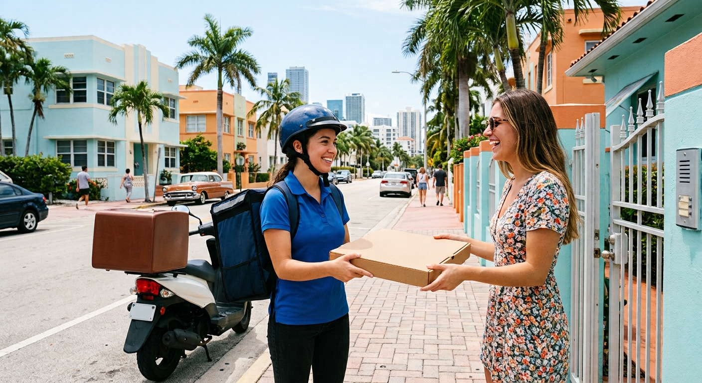 Fresh pizza delivery in Miami from Pops Pizza